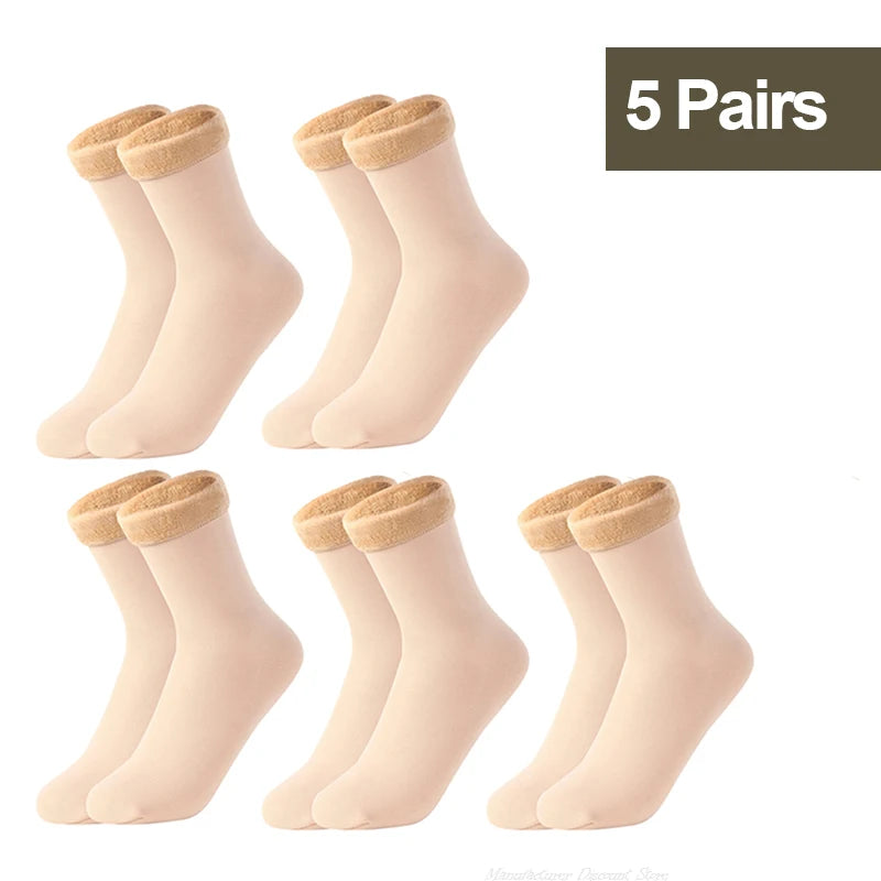 Women's 1/2/3/5/10Pairs Thermal Socks