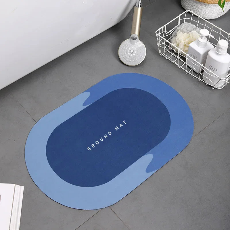 Super Absorbent Shower Bath Mat Bathroom Anti-Slip Carpet Rug