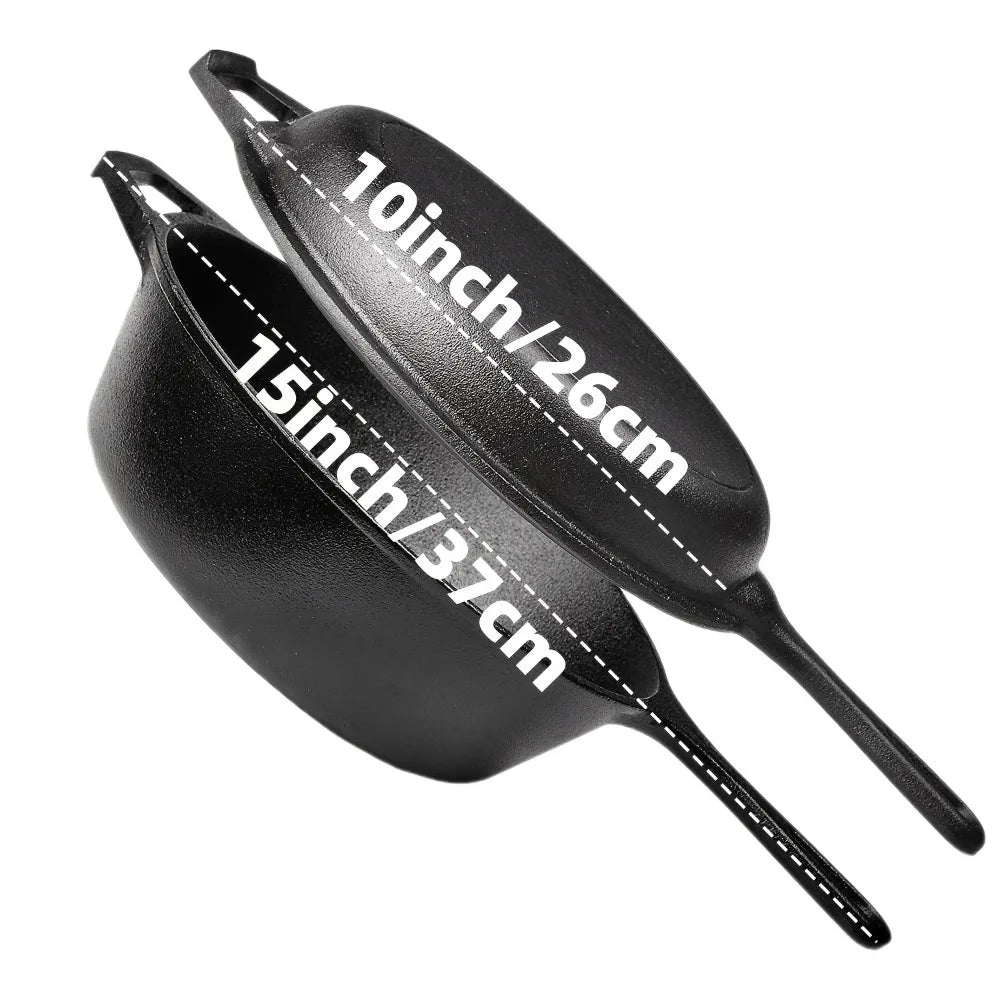 3 Pc Cast Iron Skillet Set