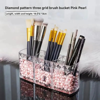 1Pcs/2Pcs Diamond Patterned Mirror Cabinet Storage Box