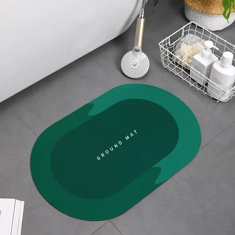 Super Absorbent Shower Bath Mat Bathroom Anti-Slip Carpet Rug