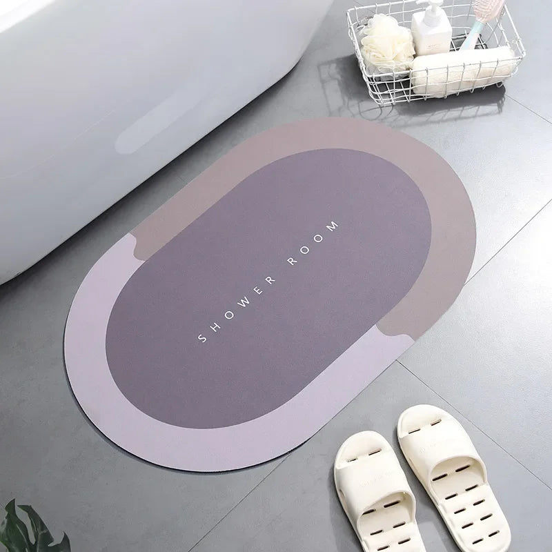 Super Absorbent Shower Bath Mat Bathroom Anti-Slip Carpet Rug