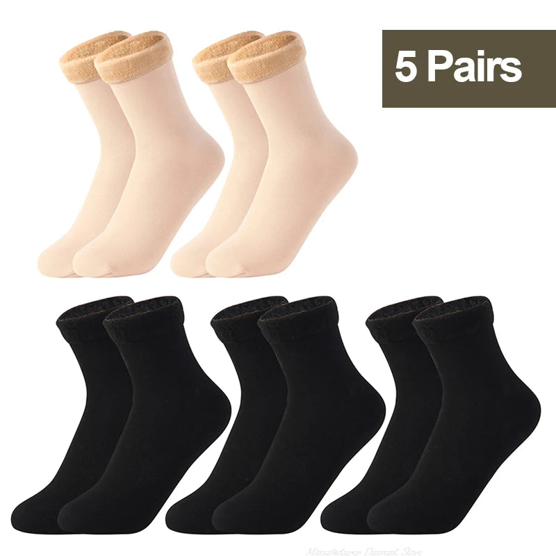 Women's 1/2/3/5/10Pairs Thermal Socks