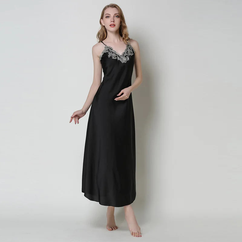Women's Lace Satin Nightgowns