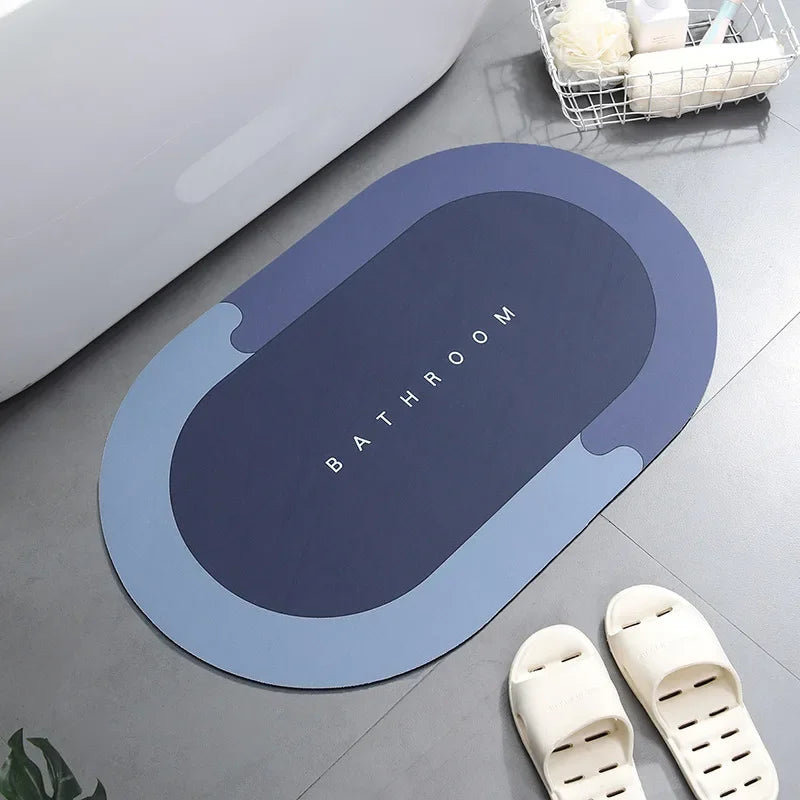 Super Absorbent Shower Bath Mat Bathroom Anti-Slip Carpet Rug