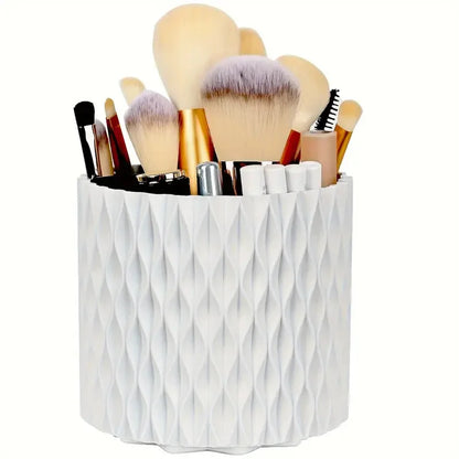 360° Rotating 5 Slot Makeup Brushes Holder Organizer