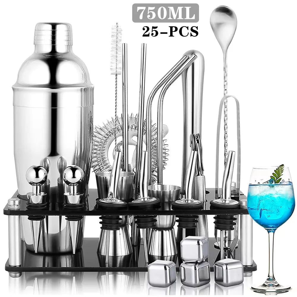 20-Piece Boston Cocktail Bartender Shaker Set