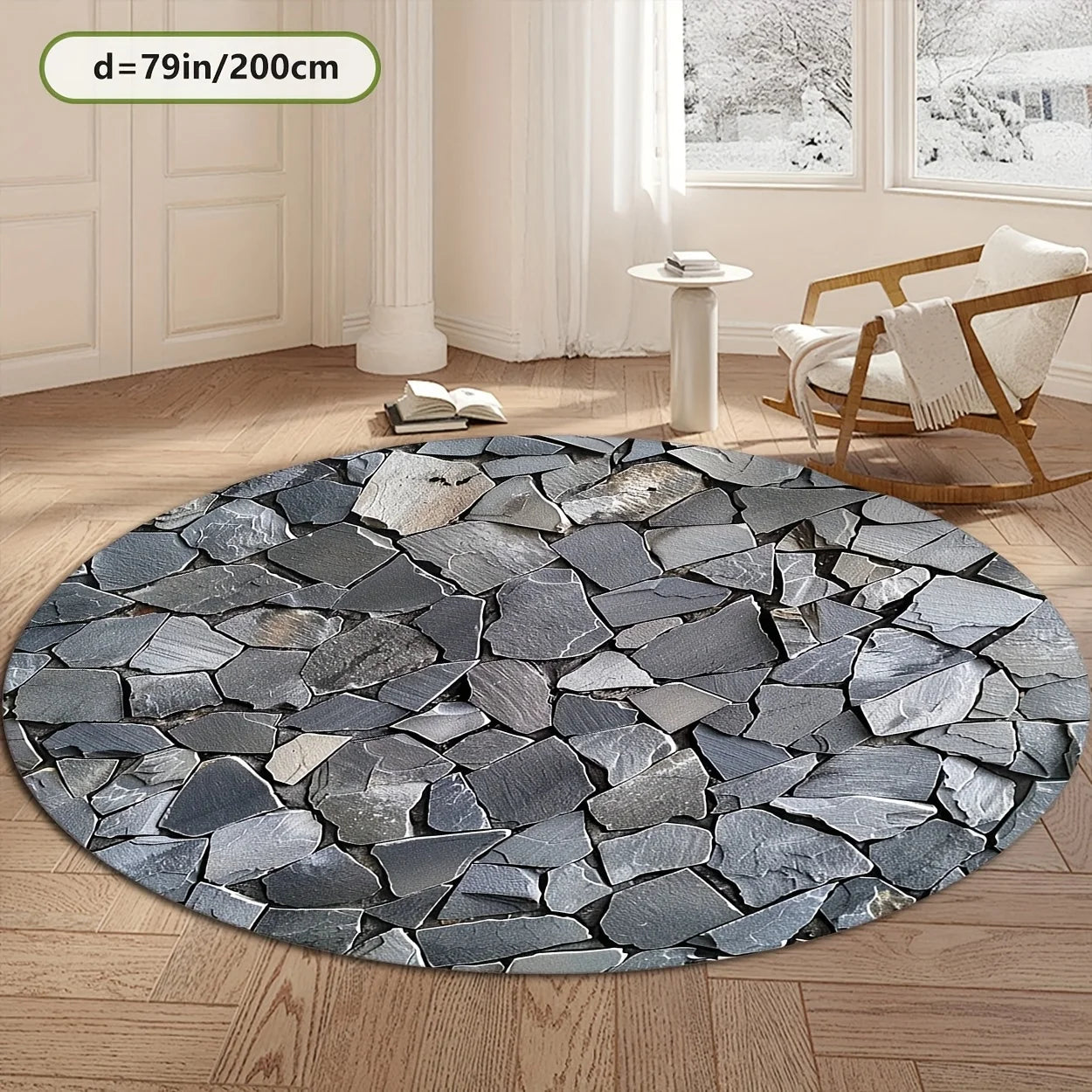 3D Stone Pattern Polyester Mat
