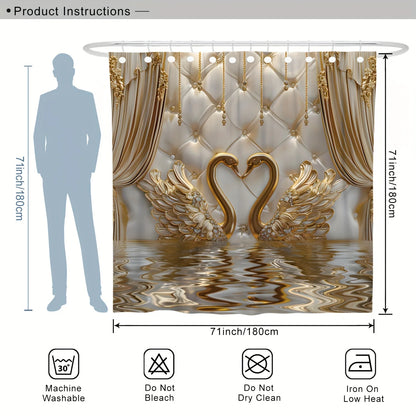 Gold Swan Bathroom Four-Piece Set