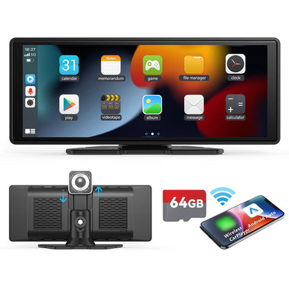 10.26" Inch HD Touchscreen With CarPlay, Bluetooth & Android Auto