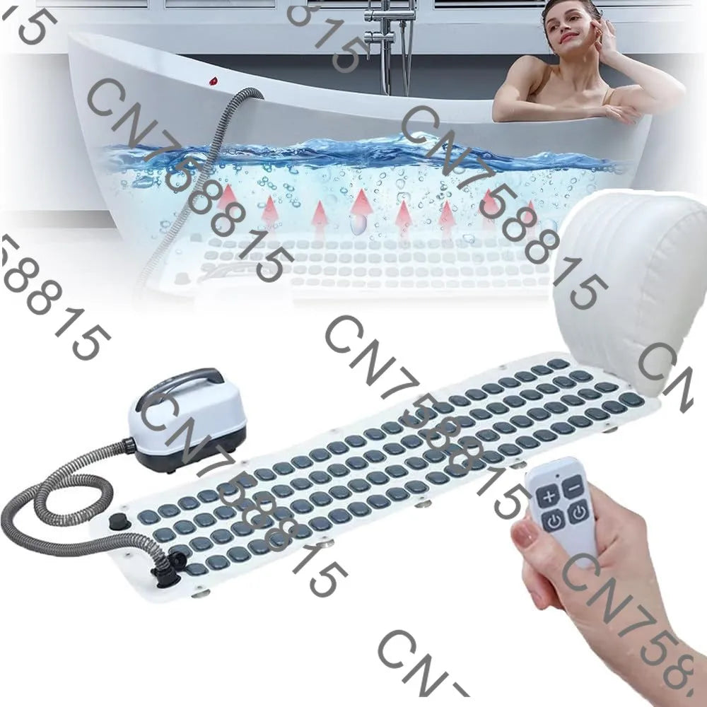 Wireless Remote Control Bubble Bath Massage Spa With Mat
