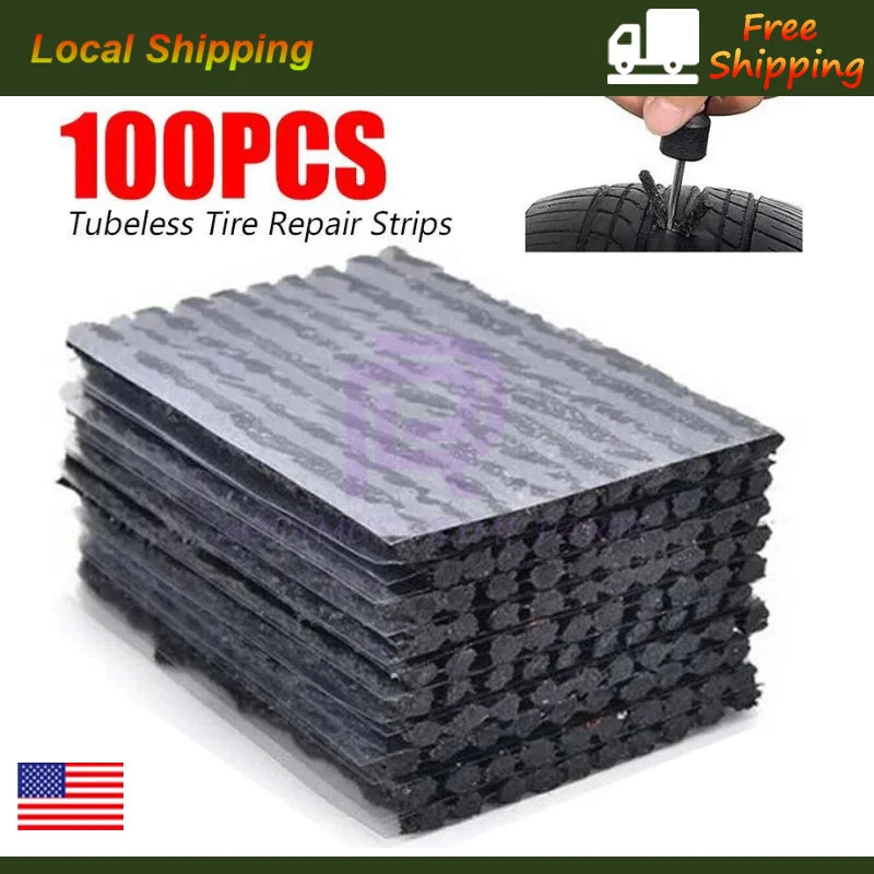 10pcs Car Puncture Emergency Plugs Repair Rubber Strips