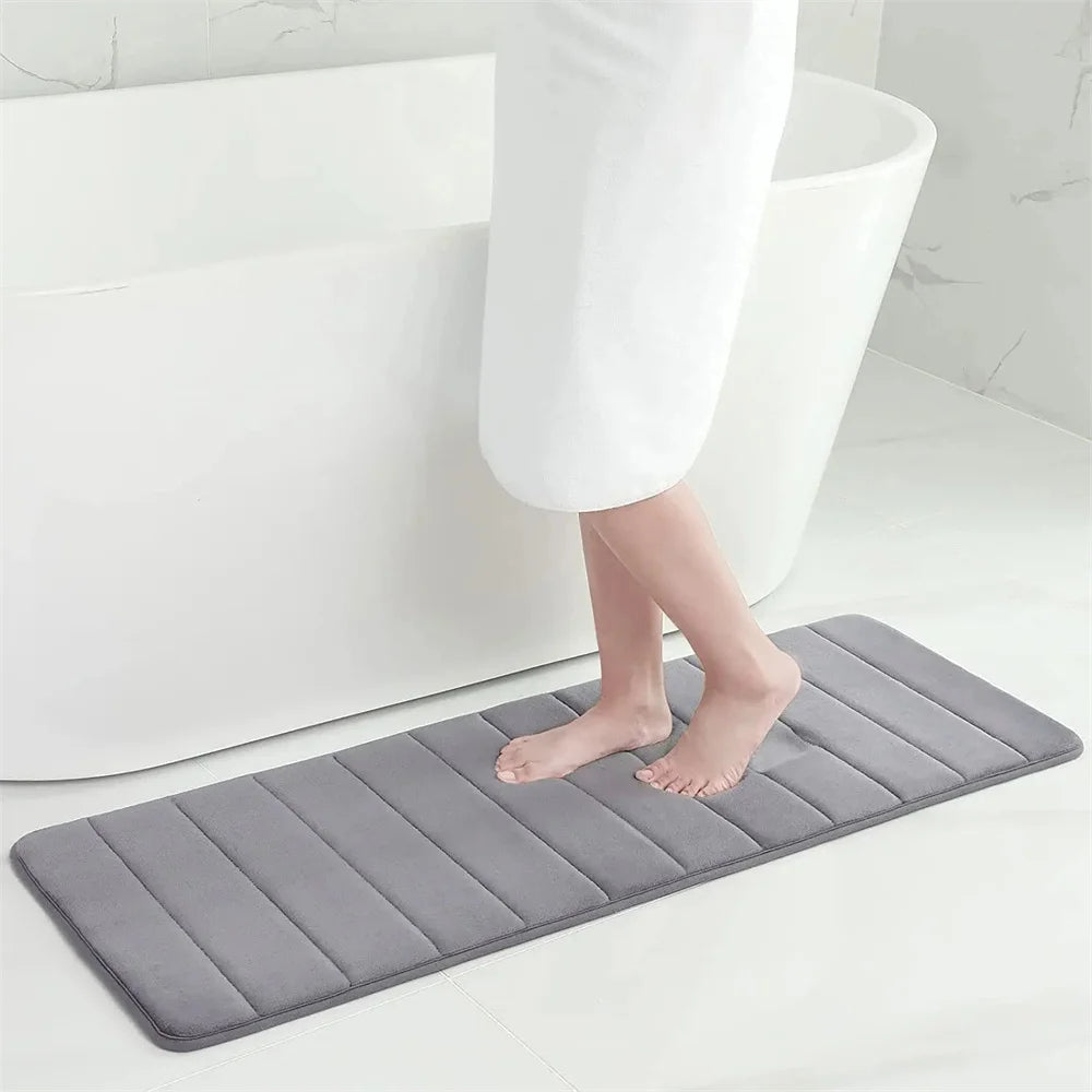 Memory Foam Bath Mat Super Absorbent Bathroom Mat