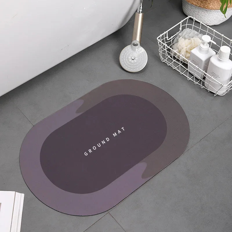 Super Absorbent Shower Bath Mat Bathroom Anti-Slip Carpet Rug