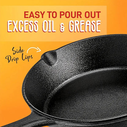 3 Pc Cast Iron Skillet Set