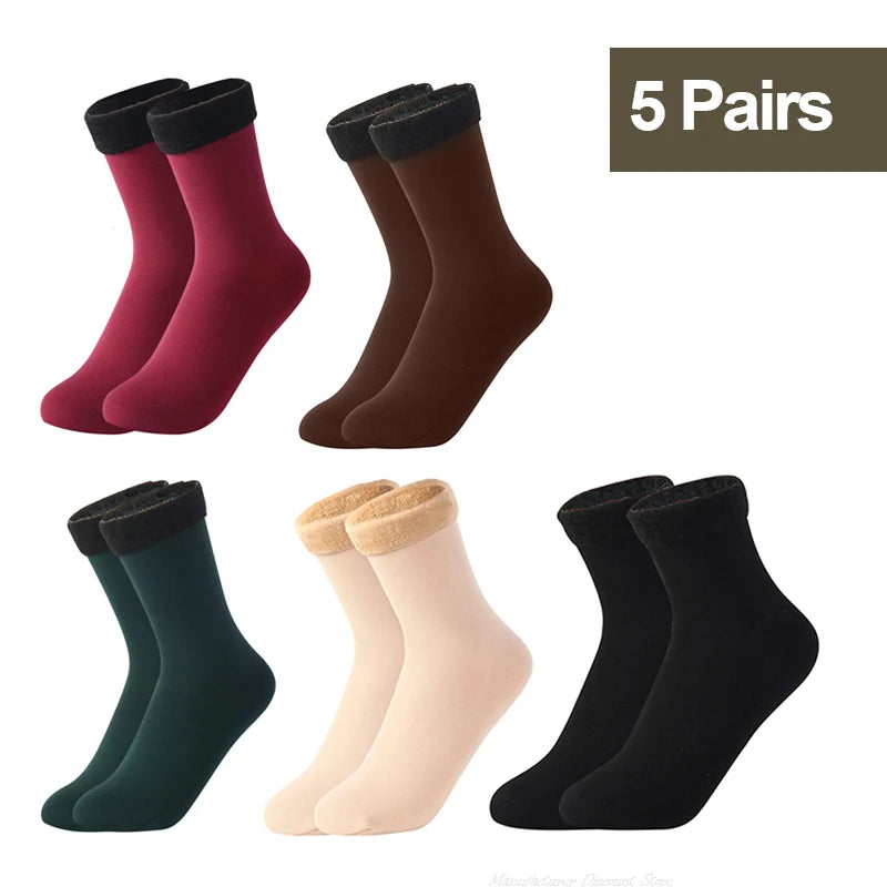 Women's 1/2/3/5/10Pairs Thermal Socks