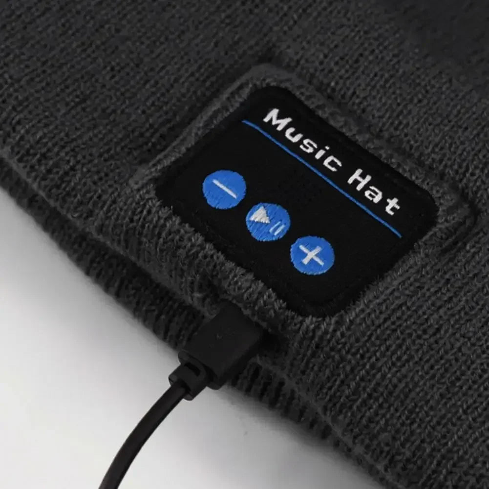 Wireless Bluetooth 5.0 Headphone Beanie Hat With LED Light