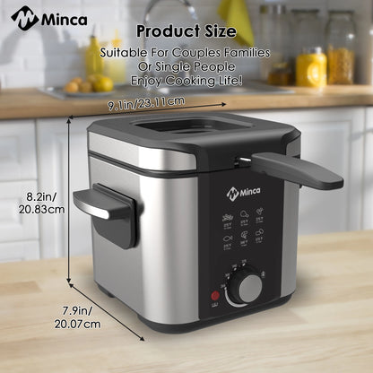 1.5L Electric Deep Fryer With Viewing Window