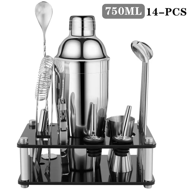 20-Piece Boston Cocktail Bartender Shaker Set