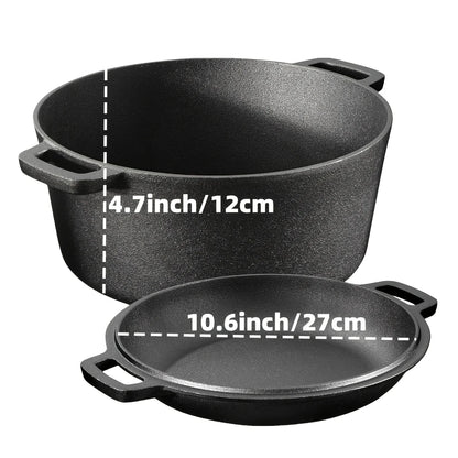 3 Pc Cast Iron Skillet Set