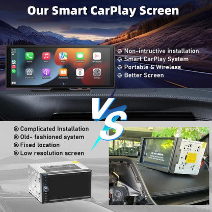 10.26" Inch HD Touchscreen With CarPlay, Bluetooth & Android Auto