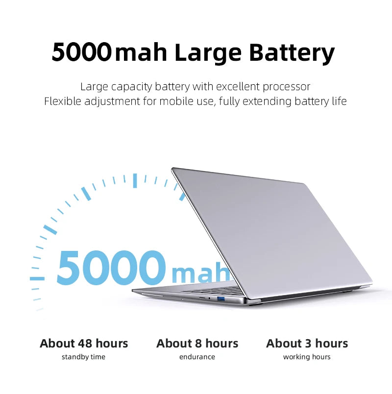 14.1" Ultra Slim Windows 11 Pro Laptop Computer Intel Atom