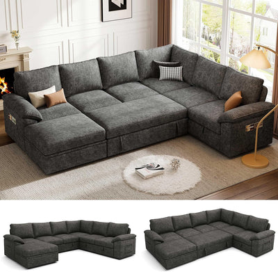 Sectional Sofa Sleeper with Pull Out Bed
