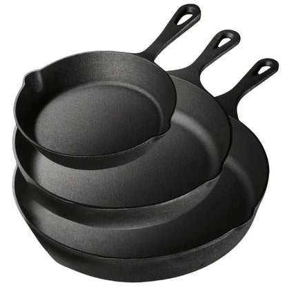 3 Pc Cast Iron Skillet Set