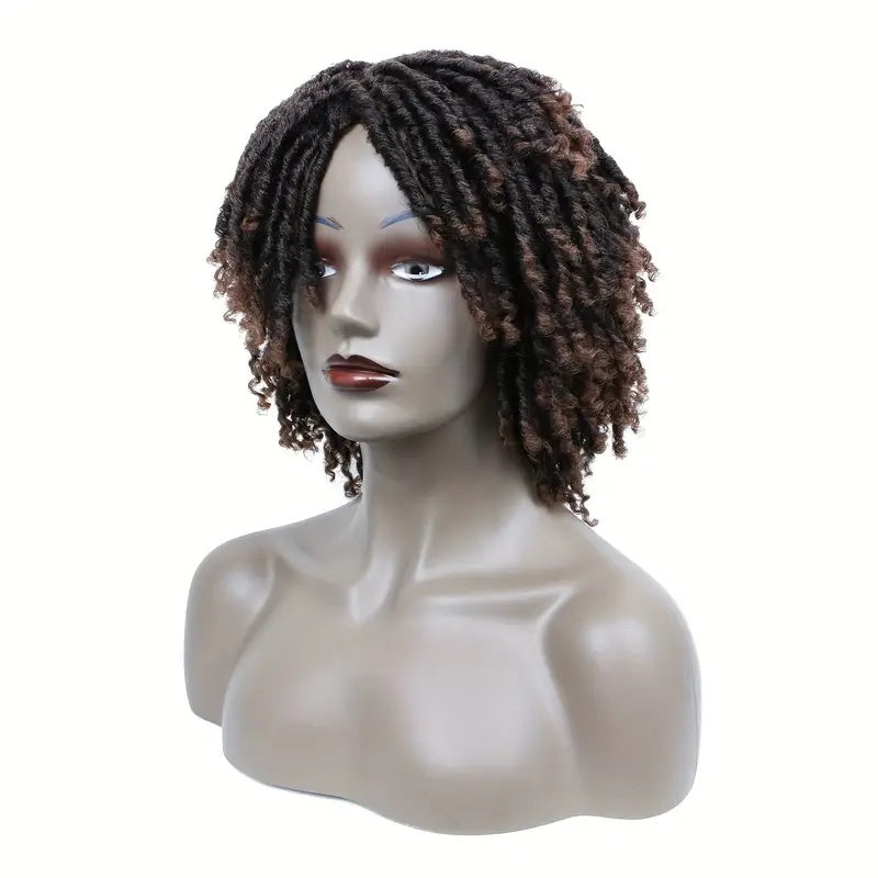Short Hair Braided Non-toxic Wig
