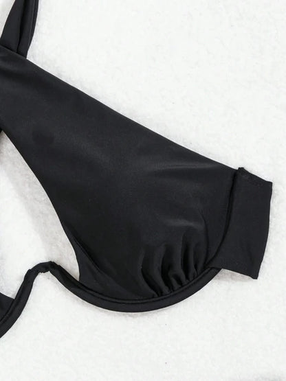 Women's Black 2Pc Bikini Swimwear