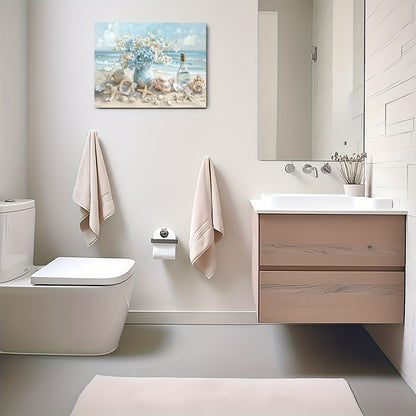 1 Piece Framed Wooden Canvas Painting