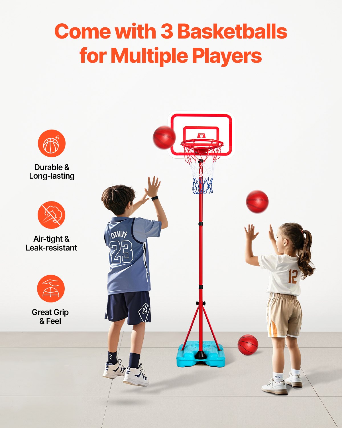 Kids Basketball Goal with Height Adjustment