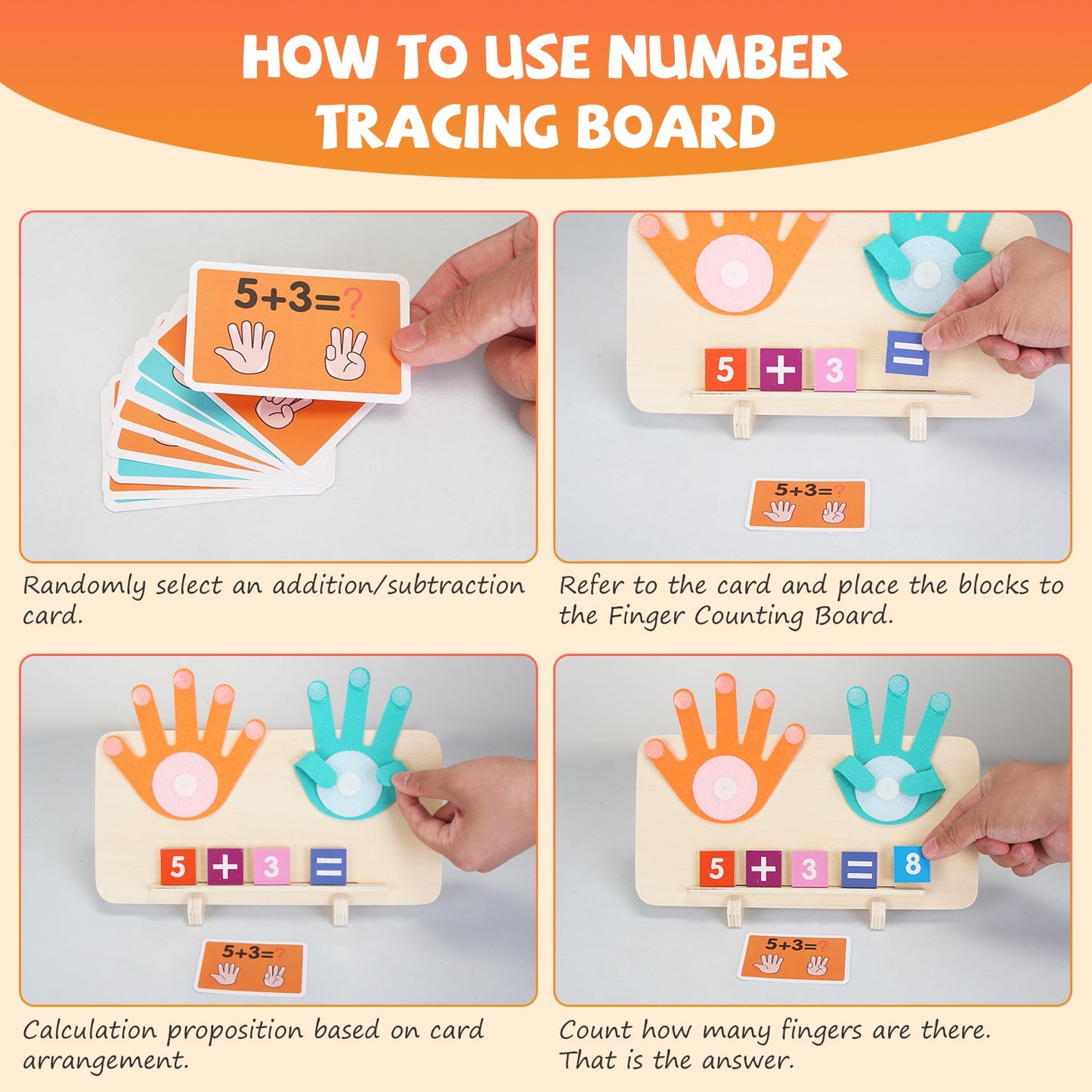 Talking Flash Cards And Finger Counting Math Board Interactive Learning Toys For Kids