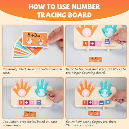 Talking Flash Cards And Finger Counting Math Board Interactive Learning Toys For Kids