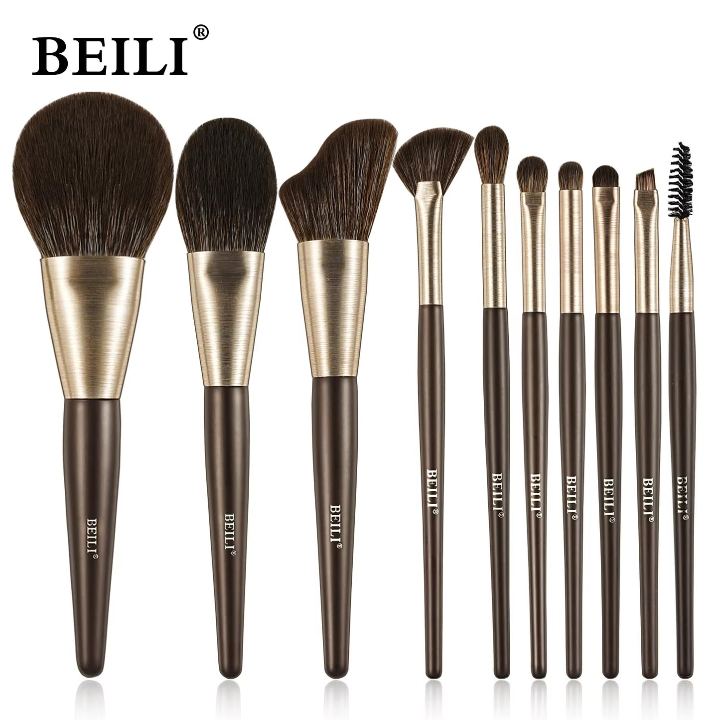 Makeup Brush Set Of 10
