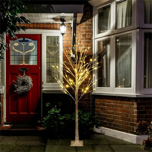 6 Feet 96 LED Lighted Birch Tree