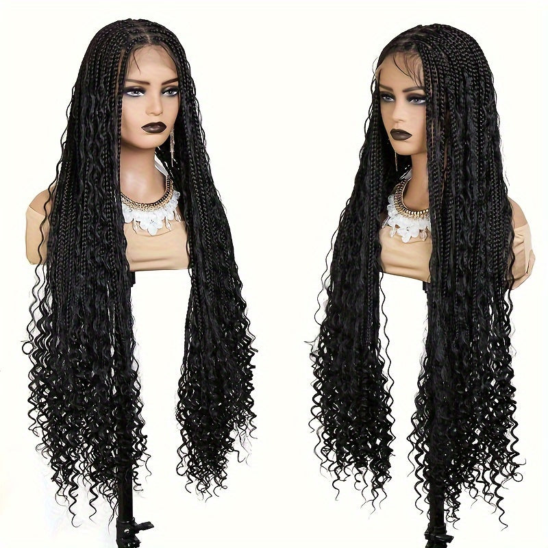 36 Inch Synthetic Non-toxic Wig All Lace Wave Shape