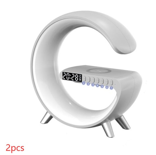 G-Shaped LED Bluetooth Bluetooth Speaker with Wireless Charger