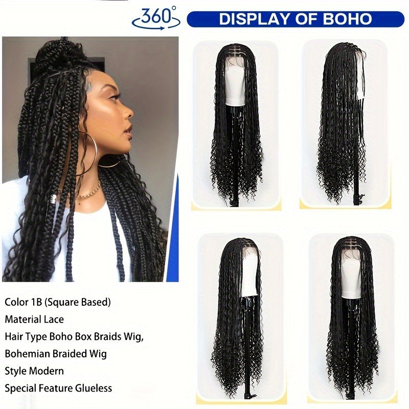 36 Inch Synthetic Non-toxic Wig All Lace Wave Shape