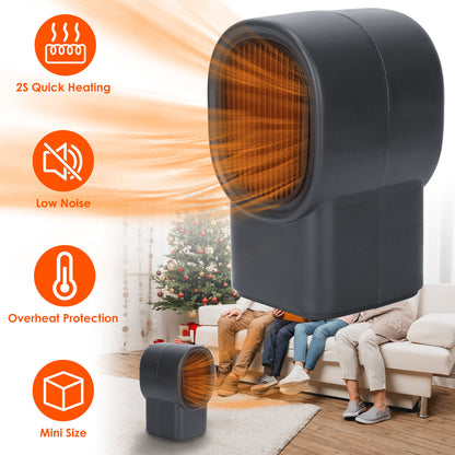 1Pc 500W Portable Electric Space Heater