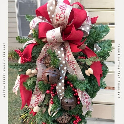 Christmas Candy Cane Wreath Wall Hanging Door Garland