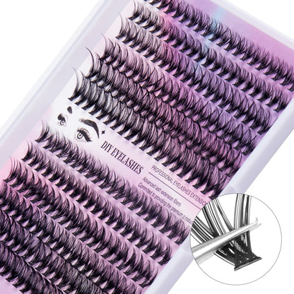 12 Row Clusters Of 240 Segmented Lashes Set