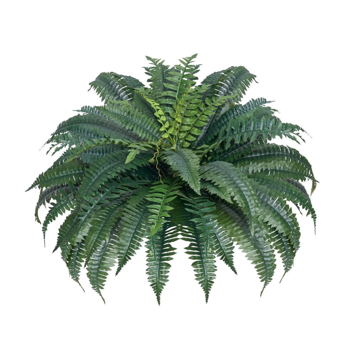 2 Pcs Artificial Boston Ferns Plastic Fern 50 Branches Indoor Outdoor Decor