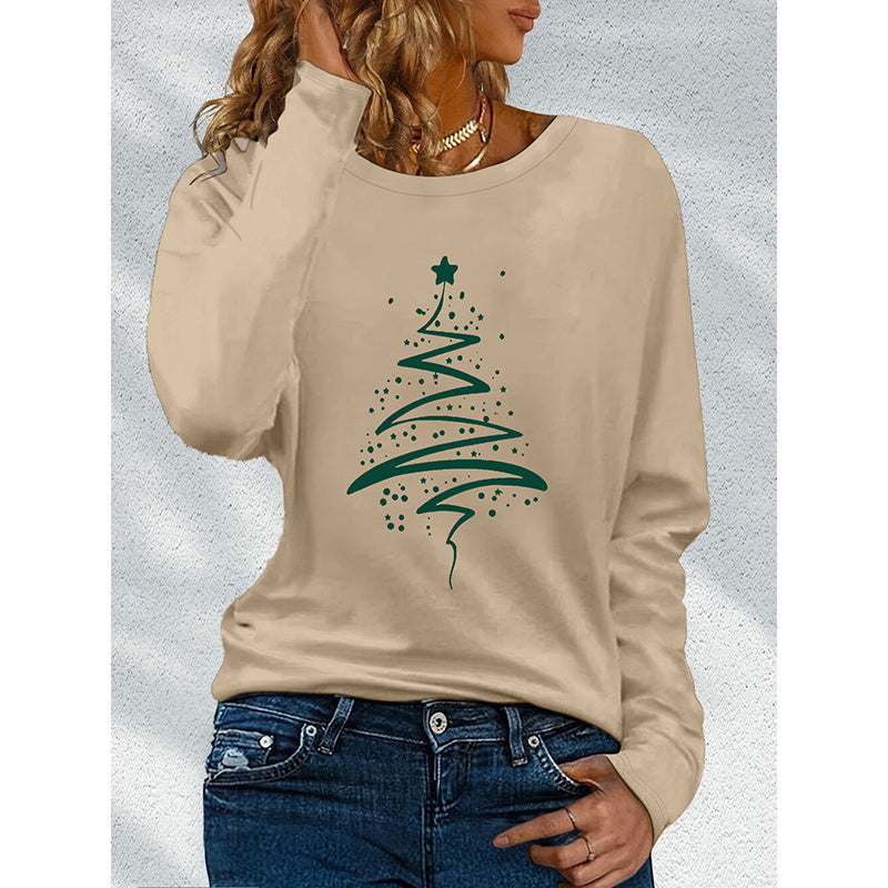 Women's Long Sleeve Merry Christmas T-Shirt