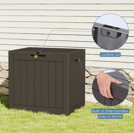 Weatherproof Resin Lockable Outdoor Storage
