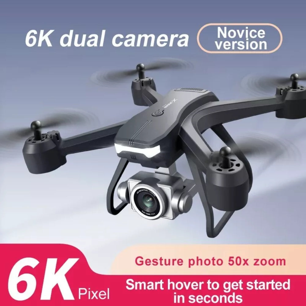 6K HD Dual Camera Wifi FPV Portable RC Quadcopter Drone