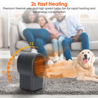 1Pc 500W Portable Electric Space Heater