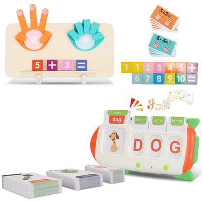 Talking Flash Cards And Finger Counting Math Board Interactive Learning Toys For Kids