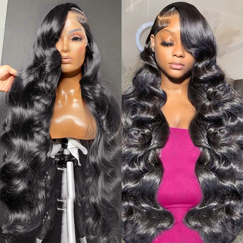 Human Hair Wave Lace Front Wig (Glueless)