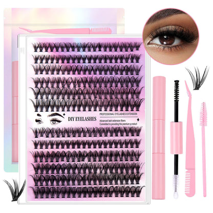 12 Row Clusters Of 240 Segmented Lashes Set